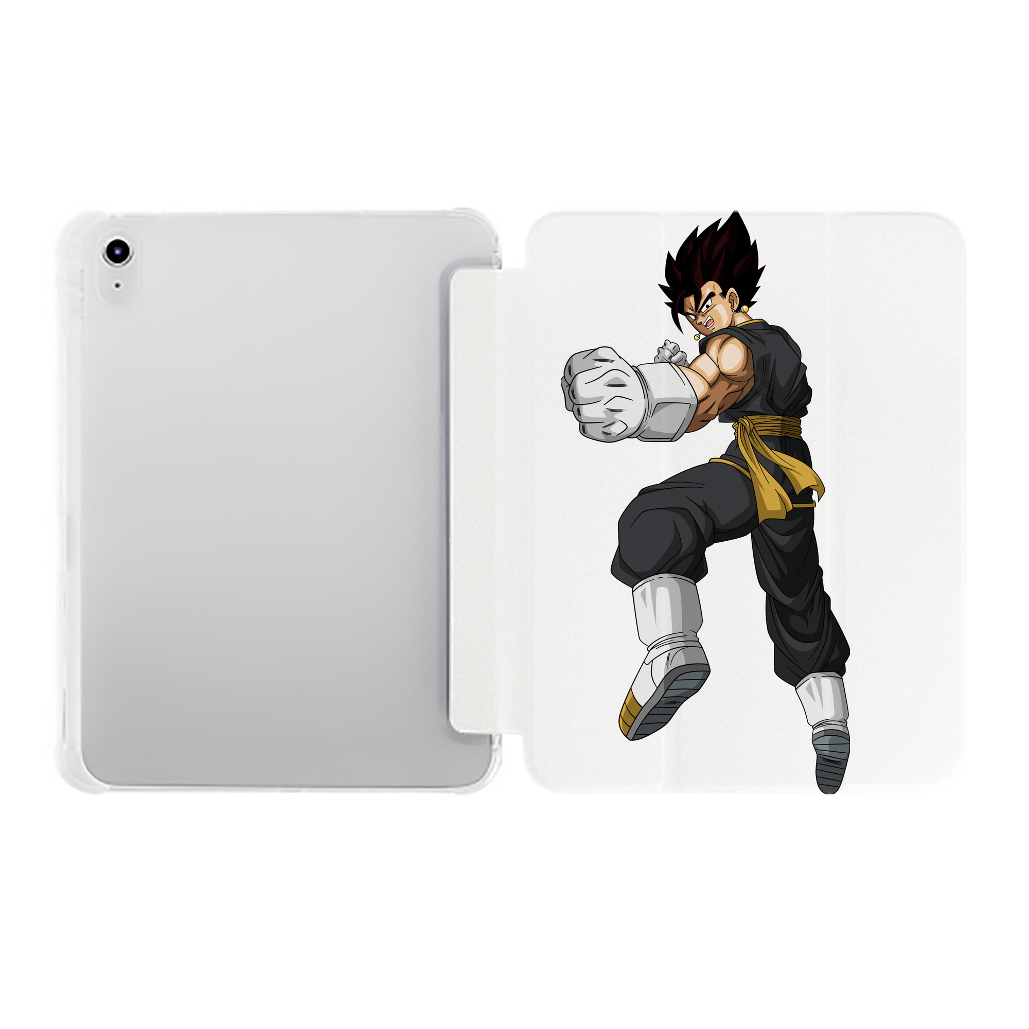 （画像用） ドラゴンボール ベジット DRAGON BALL Vegetto IPad ケース ペン収納付き 三つ折りスタンド PUレザー×シリコン 対応機種9.5/10.5/10.9インチ